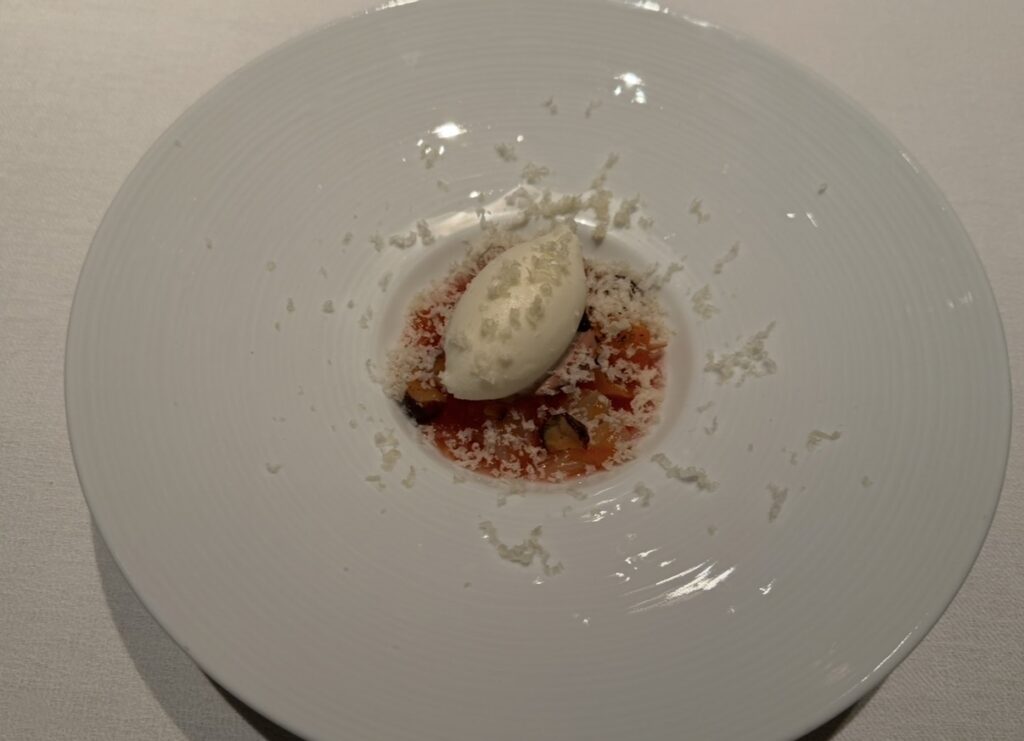 デザート「タンタカのラペ カカオハンターショコラ“トゥマコ70%”エスプーマ アグリューム」